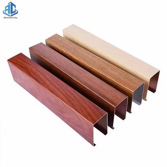 금속 스트립, 건축 자재, 매달린 곡선 알루미늄 배플 천장으로 만든 장식용 거짓 천장